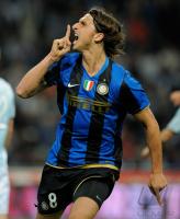 FUSSBALL SERIE A:  JUBEL  Ibrahimovic (Inter Mailand)