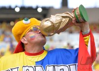 FUSSBALL WM 2014, Achtelfinale: Kolumbien - Uruguay