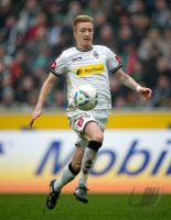 Fussball 1. Bundesliga, Saison 2011/2012: Marco Reus (Borussia Moenchengladbach) Einzelaktion am Ball