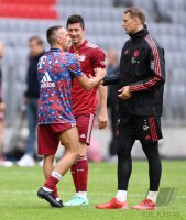 Fussball 1. Bundesliga Saison 21/22: Teampraesentation FC Bayern Muenchen