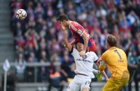 Fussball 1. Bundesliga Saison 14/15: FC Bayern Muenchen - Eintracht Frankfurt