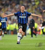 Fussball Champions League Finale: Esteban Matias Cambiasso Deleau (Inter)