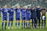 Fussball 1. Bundesliga: Gladbach - Schalke, SCHLU&sect;JUBEL SCHALKE