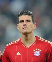 Fussball CHL  Saison 2011/2012:  Mario Gomez (FC Bayern Muenchen)