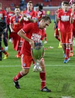 Fussball Supercup Finale 2013: JUBEL Supercupsieger FC Bayern Muenchen