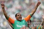 Fussball 1. Bundesliga: Bayern - Bremen, Jubel AILTON n. 0:3