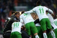 Fussball, 1. Bundesliga  Saison 2013/2014: SV Werder Bremen - Borussia Moenchengladbach