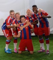 Fussball 1. Bundesliga 2014/2015:  TEAMJUBEL FC Bayern Muenchen