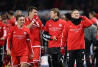 Fussball 1. Bundesliga  Saison 2013/2014:  JUBEL FC Bayern Muenchen