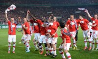FUSSBALL DFB POKAL  Saison 2012/2013: JUBEL VfB Stuttgart