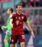 Fussball 1. Bundesliga Saison 21/22: FC Bayern Muenchen -  Hertha BSC Berlin