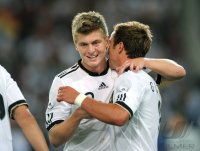 Fussball International  Testspiel: JUBEL nach dem TOR, Toni KROOS, Mario GOETZE (v. li., Deutschland)