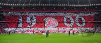 Fussball 1. Bundesliga : 110 Jahre FC Bayern Muenchen; Choreografie der FC B Fans