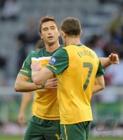 Fussball AFC Asian Cup 2011:  Harry Kewell, Brett Emerton  (v. li., Australien)