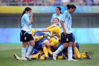 FUSSBALL  Olympia 2008   Vorrunde  Frauen   Schweden - Argentinien