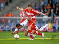FUSSBALL 1. BUNDESLIGA: Karlsruher SC - Bayern Muenchen