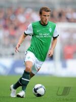 FUSSBALL, 1. BUNDESLIGA, Werder Bremen: BARGFREDE Einzelaktion