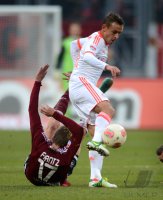 Fussball 1. Bundesliga, Saison 2012/2013: 1. FC Nuernberg - FC Bayern Muenchen