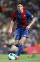 Fussball, Primera Division, Barcelona: VAN BOMMEL Einzelaktion