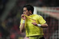 Fussball 1. Bundesliga 10/11: JUBEL Lucas Barrios (Borussia Dortmund)