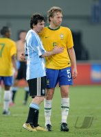 FUSSBALL INTERNATIONAL:  Argentinien - Brasilien