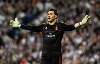 Fussball Champions League  Saison 2010/2011: Torwart Marco Amelia (AC Mailand)