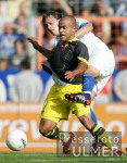 Fussball 1. Bundesliga: Bochum - Dortmund, Zweikampf