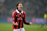 FUSSBALL INTERNATIONAL CHL ACHTELFINALE 12/13: JUBEL  Riccardo Montolivo (AC Mailand)