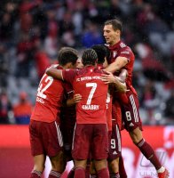 Fussball 1. Bundesliga Saison 21/22: FC Bayern Muenchen -  Hertha BSC Berlin