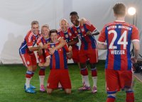 Fussball 1. Bundesliga 2014/2015:  TEAMJUBEL FC Bayern Muenchen