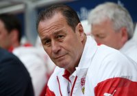 Fussball 1. Bundesliga Saison 14/15: Trainer Huub Stevens (VfB Stuttgart)