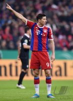 Fussball DFB Pokal Achtelfinale 14/15: Robert Lewandowski (FC Bayern Muenchen)