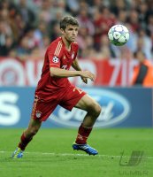 Fussball CHL  Saison 2011/2012:  Thomas Mueller (FC Bayern Muenchen)