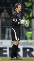 Fussball 1. Bundesliga: Arminia Bielefeld - VfB Stuttgart, Einzelaktion am Ball.