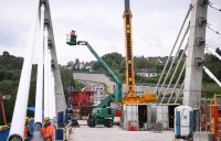 Neckartalbruecke der Bundesstrasse 32 ueber das Neckartal bei Horb