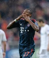 Fussball Champions League 13/14: JUBEL David Alaba (FC Bayern Muenchen)