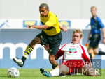 FUSSBALL 1. Bundesliga: Koeln - BVB, Zweikampf