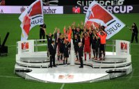 Fussball 1. Bundesliga, Supercup: FC Bayern Muenchen - Borussia Dortmund