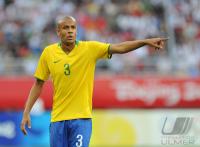 FUSSBALL  Olympia 2008   Viertelfinale  Maenner   Brasilien - Kamerun