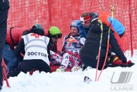 Ski Alpin Kitzbuehel 2016 Abfahrt Sturz Georg Streitberger (AUT)