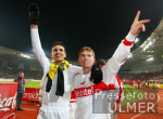 Fussball Bundesliga: Stuttgar - Dortmund, Jubel VfB