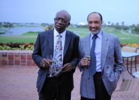 Fussball FIFA Exekutivkomitee Mitglieder : Warner (Trinidad und Tobago) und Bin Hammam (Katar)