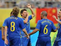 FUSSBALL  Olympia 2008   Vorrunde  Maenner   Neuseeland - Brasilien