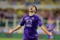 FUSSBALL SERIE A 2013/2014: JUBEL Giuseppe Rossi (AC Florenz)