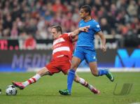 Fussball 1. BL Bayern-Hoffenheim; Zweikampf