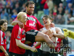 Fussball 1. Bundesliga: Leverkusen - 60 Muenchen, Jubel Leverkusen