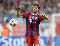 Fussball CHL  Saison 2014/2015: Xabi Alonso (FC Bayern Muenchen)