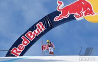 Ski Alpin Kitzbuehel 2015; Abfahrt Training Red Bull Bogen an der Hausbergkante