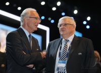 FUSSBALL INTERNATIONAL:   61. FIFA  Kongress in Zuerich 2011; Beckenbauer und  Zwanziger