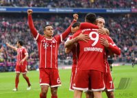 Fussball 1. Bundesliga Saison 17/18: FC Bayern Muenchen - 1. FSV Mainz 05